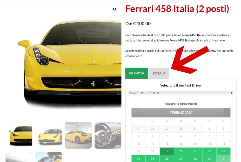 come acquistare una gift card step 1